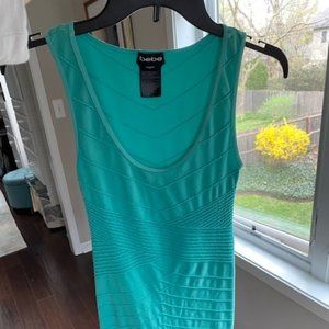 Bebe Aqua Blue Bodycon Dress